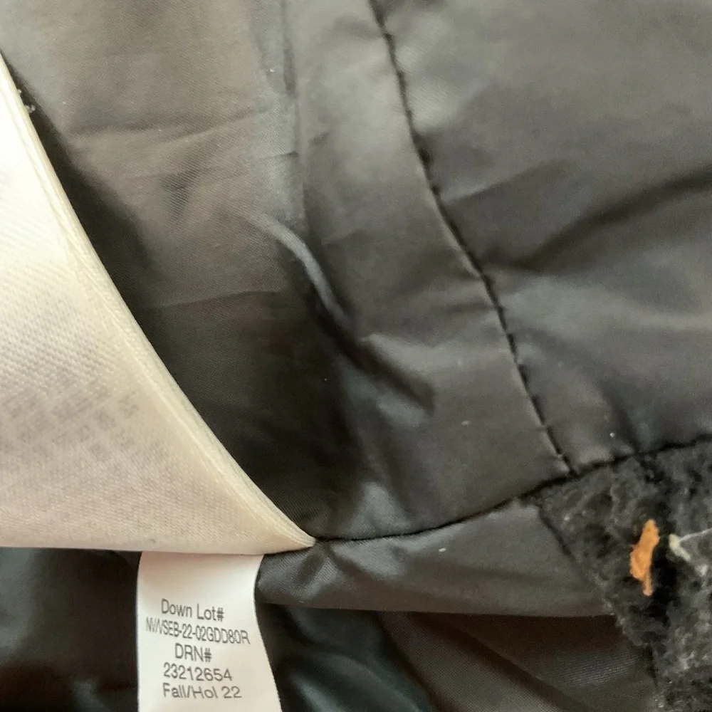 Eddie Bauer Black Faux-Fur Trim Puffer Jacket - Picture 8 of 8